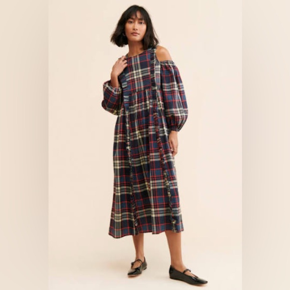 Damson Madder Wren Cold Shoulder Dress size 6US/10UK